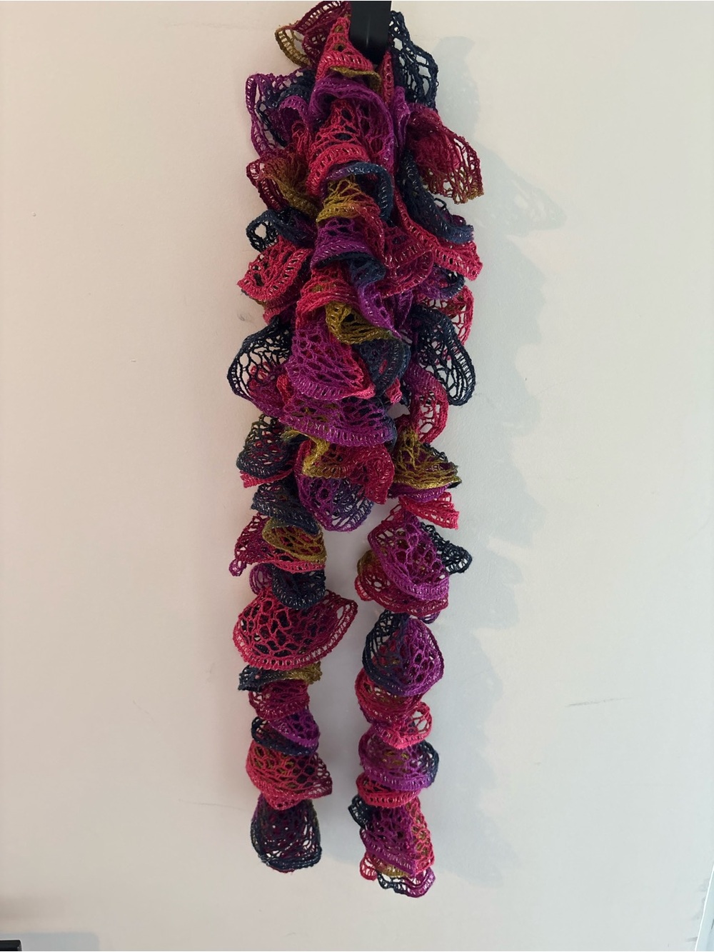 Boho statement accessory! Scarf – Pink, Purple, Burgundy & Navy